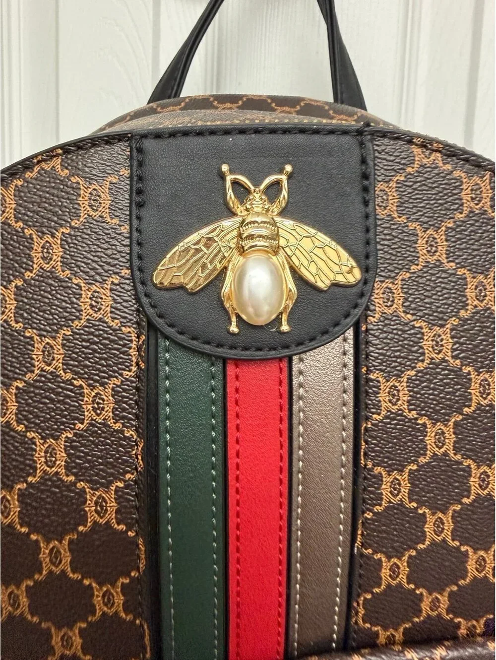 Brown Backpack Purse